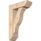 Ekena Millwork Funston Slat Smooth Bracket w/ Offset Brace, Douglas Fir, 5 1/2"W x 16"D x 24"H BKT0604X16X24FST06SDF - alternate 1